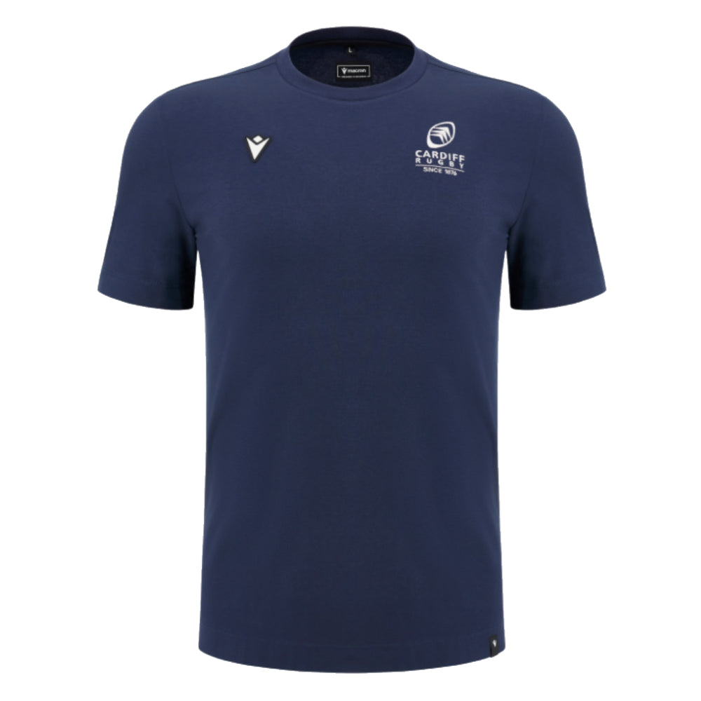 2024-2025 Cardiff Blues Rugby Cotton T-Shirt (Navy)_1