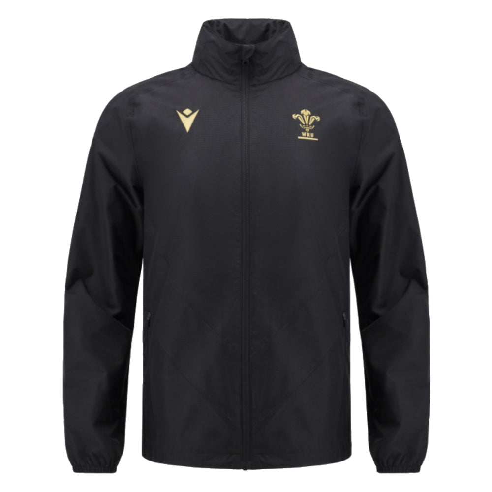 2024-2025 Wales Rugby Waterproof Mesh Jacket (Black)_1