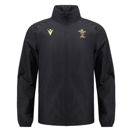 2024-2025 Wales Rugby Waterproof Mesh Jacket (Black)_1