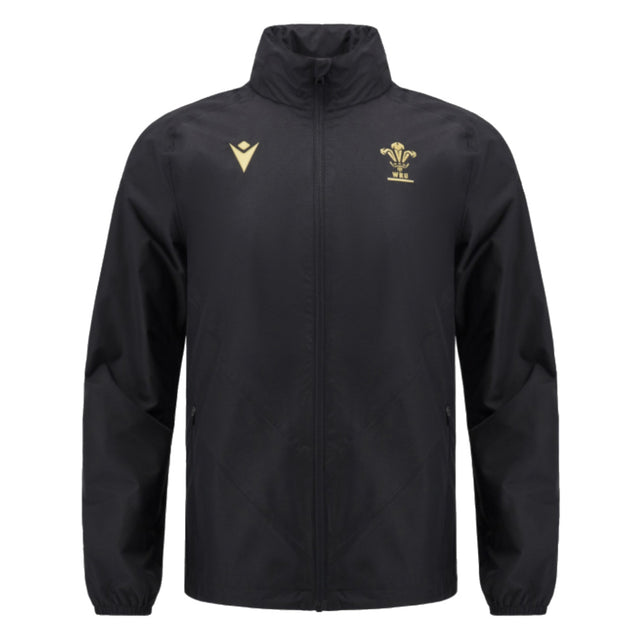 2024-2025 Wales Rugby Waterproof Mesh Jacket (Black)_1