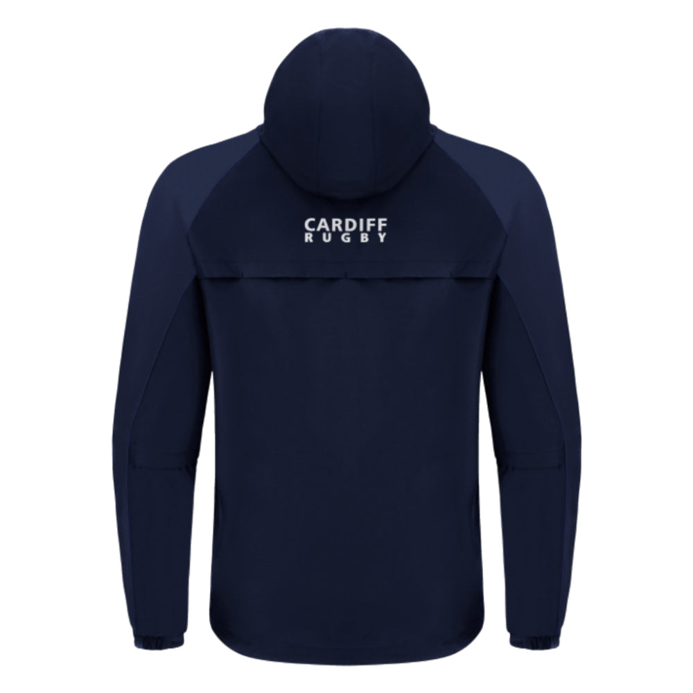 2024-2025 Cardiff Blues Rugby Full Zip Waterproof Jacket (Navy)_2