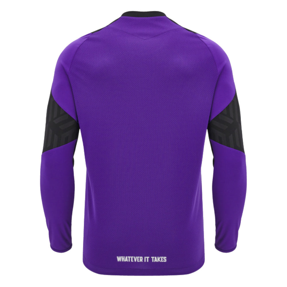 2024-2025 Glasgow Warriors Rugby LS Training Shirt (Purple)_2