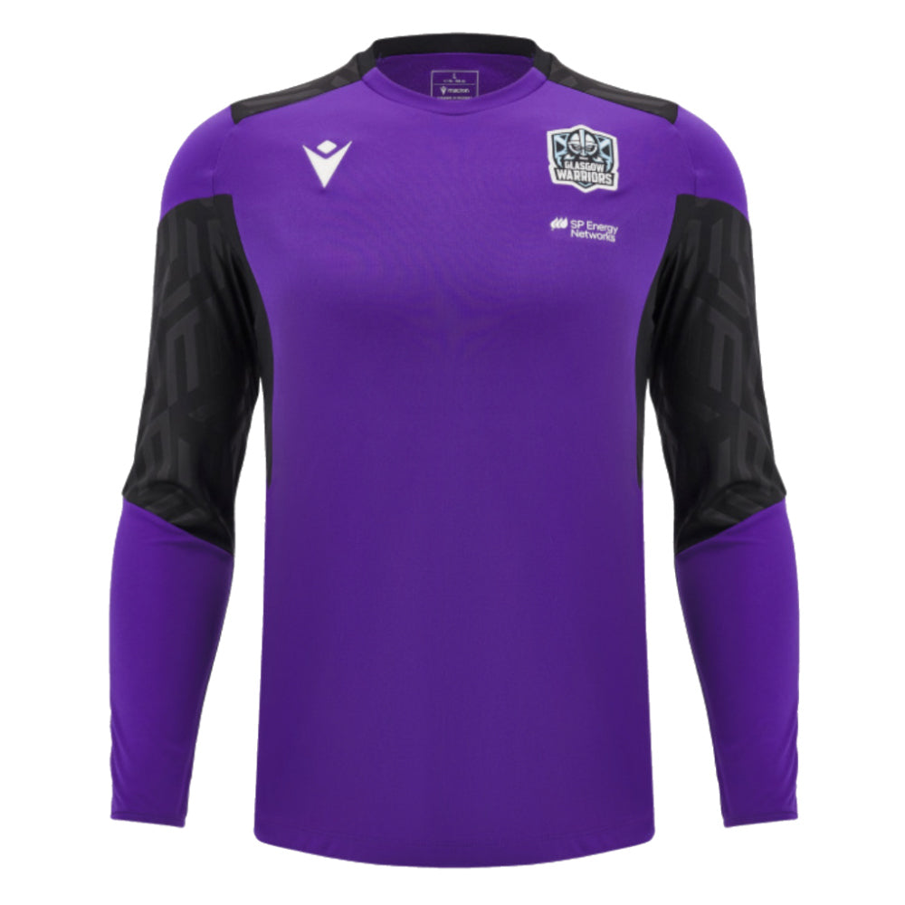 2024-2025 Glasgow Warriors Rugby LS Training Shirt (Purple)_2