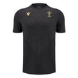 2024-2025 Wales Rugby WRU Poly Training Shirt (Black) - Kids_2