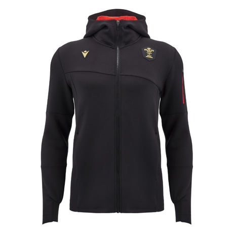 2024-2025 Wales WRU Rugby Ath Full Zip Hoody (Black)_2