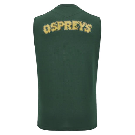 2024-2025 Ospreys Rugby Sleveeless Training Shirt (Green) (Your Name)_2