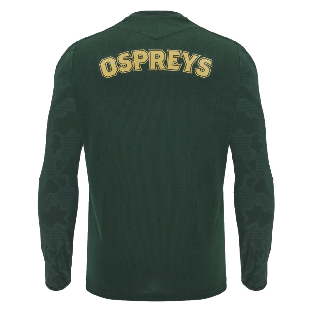 2024-2025 Ospreys Rugby LS Poly Training Shirt (Green)_3