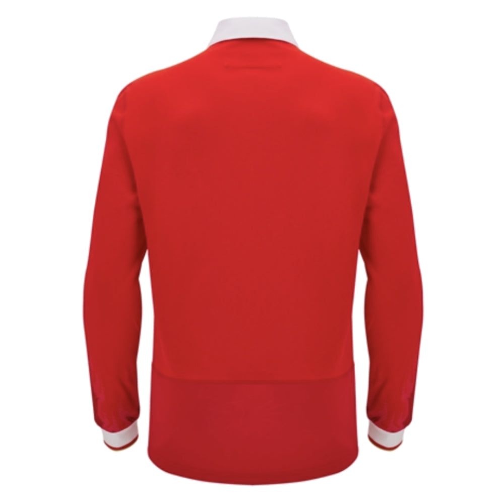 2024-2025 Wales WRU Home LS Cotton Rugby Shirt (Adams 11)_2