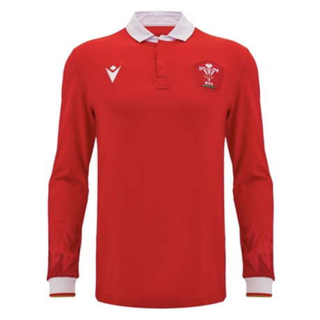 2024-2025 Wales WRU Home LS Cotton Rugby Shirt_2