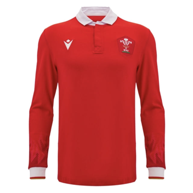2024-2025 Wales WRU Home LS Cotton Rugby Shirt_2