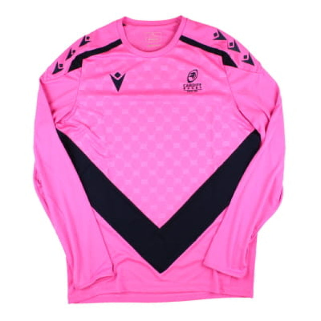2024-2025 Cardiff Blues Rugby LS Training Shirt (Pink)_1