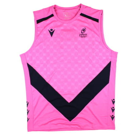 2024-2025 Cardiff Blues Rugby Sleeveless Training Shirt (Pink)_1