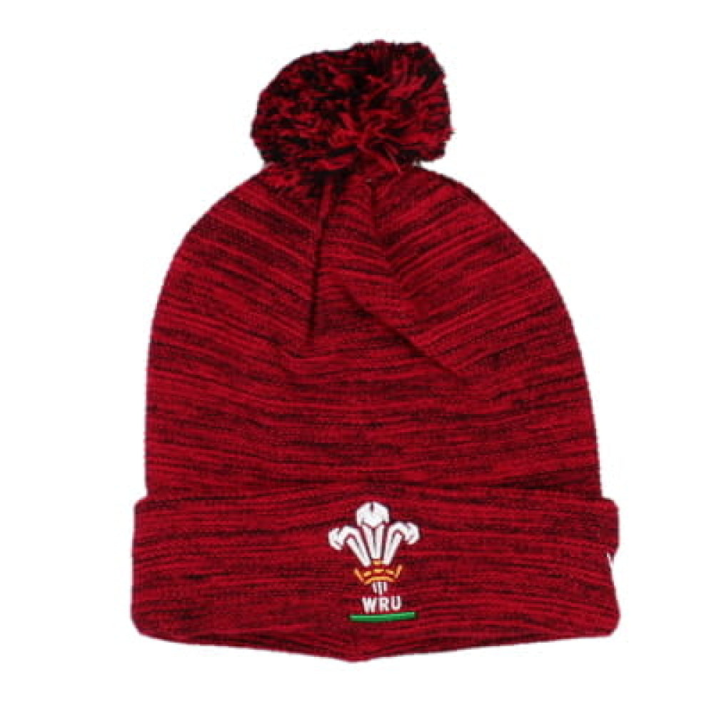 2024-2025 Wales Rugby WRU Pom Pom Beanie (Red)_1