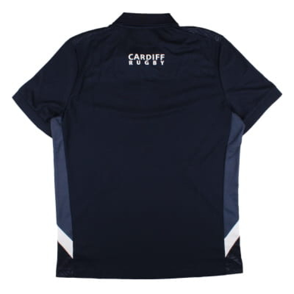 2024-2025 Cardiff Blues Rugby Travel Polo Shirt (Navy)_1
