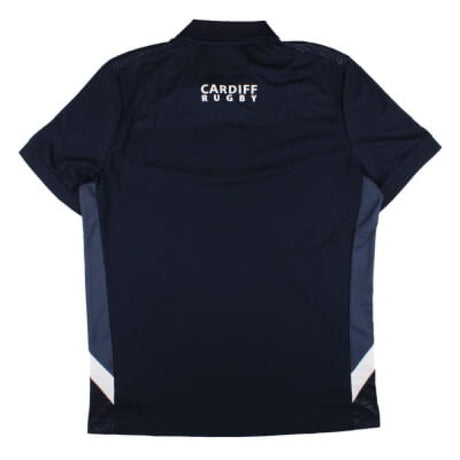 2024-2025 Cardiff Blues Rugby Travel Polo Shirt (Navy)_1