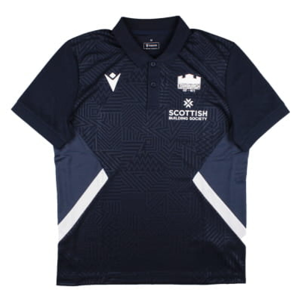 2024-2025 Edinburgh Rugby Travel Polo Shirt (Navy)_1