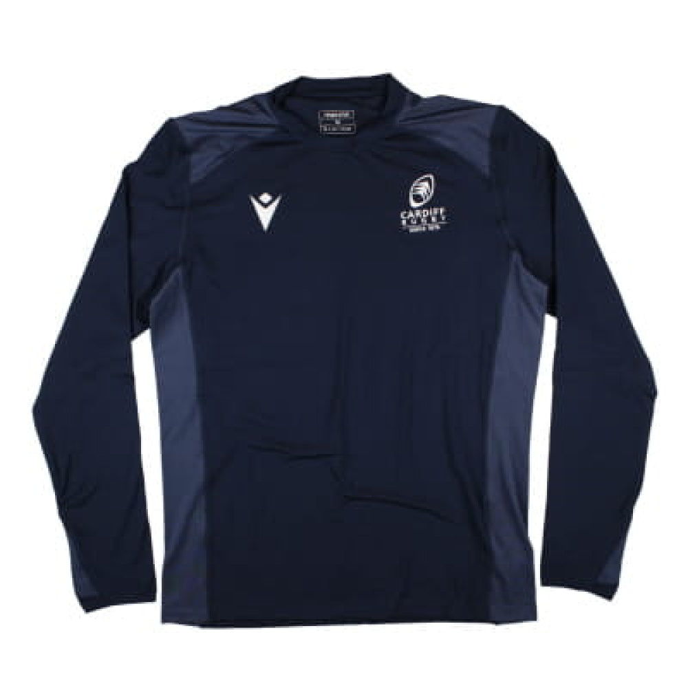 2024-2025 Cardiff Rugby Training Roundneck Top (Navy)_1