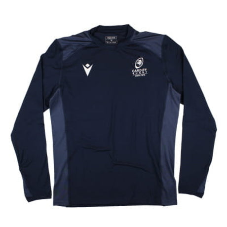 2024-2025 Cardiff Rugby Training Roundneck Top (Navy)_1