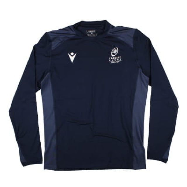 2024-2025 Cardiff Rugby Training Roundneck Top (Navy)_1