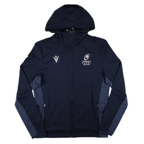 2024-2025 Cardiff Blues Rugby Travel 3D Full Zip Fleece Hoody (Navy)_1