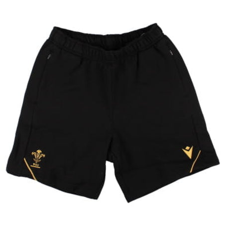 2024-2025 Wales Rugby Travel Cotton Bermuda Shorts (Black) - Kids_1