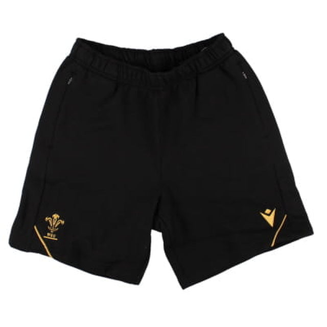 2024-2025 Wales Rugby Travel Cotton Bermuda Shorts (Black) - Kids_1