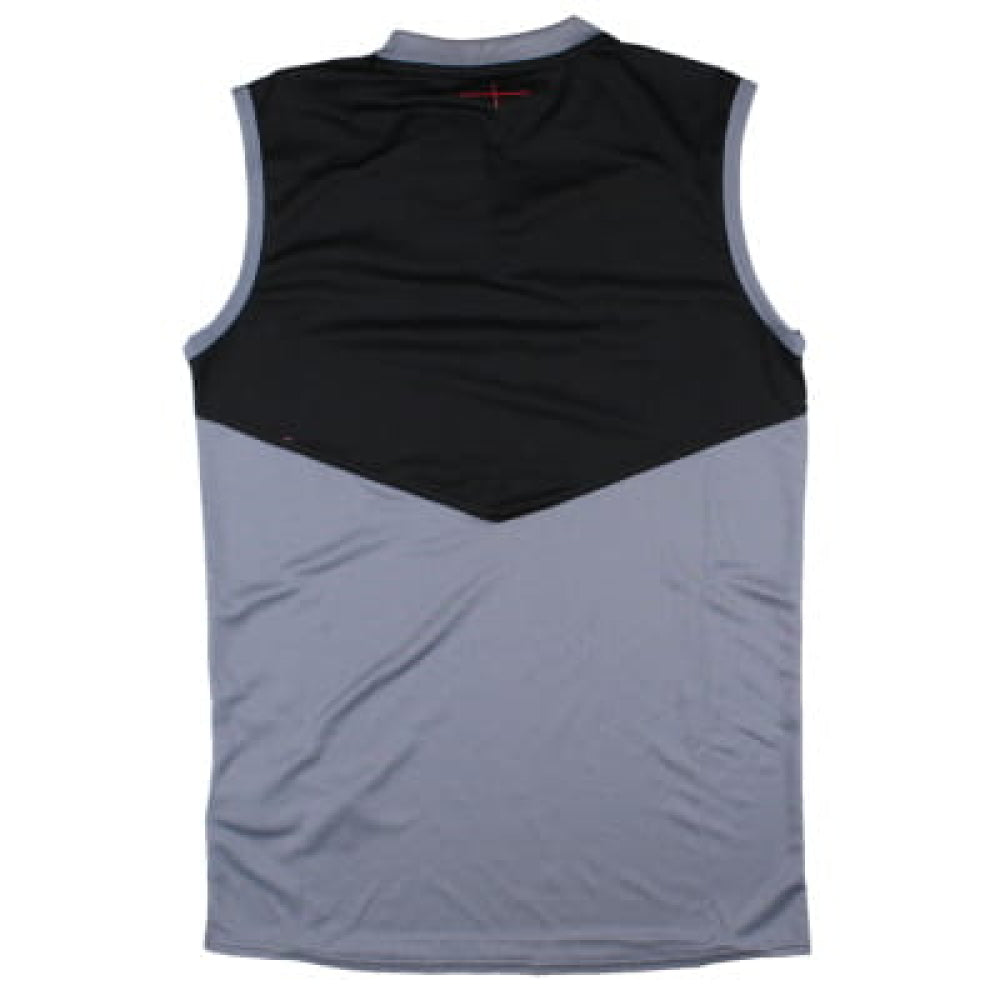 2024-2025 England Rugby Sleeveless Jersey O2 (Grey) - Kids (Your Name)_2
