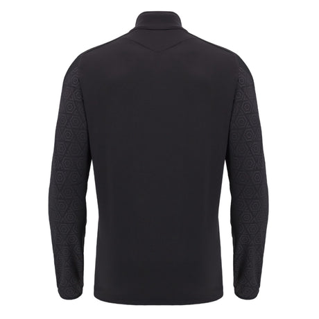 2024-2025 Wales WRU Rugby 1/4 Zip Training Top (Black) - Kids_3