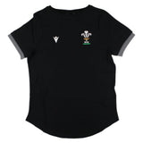 2024-2025 Wales Rugby WRU T-Shirt (Black) - Womens_1