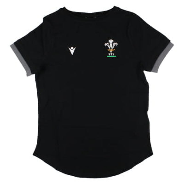 2024-2025 Wales Rugby WRU T-Shirt (Black) - Womens_1