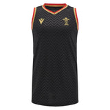 2024-2025 Wales Rugby Training Basketball Singlet (Black)_2