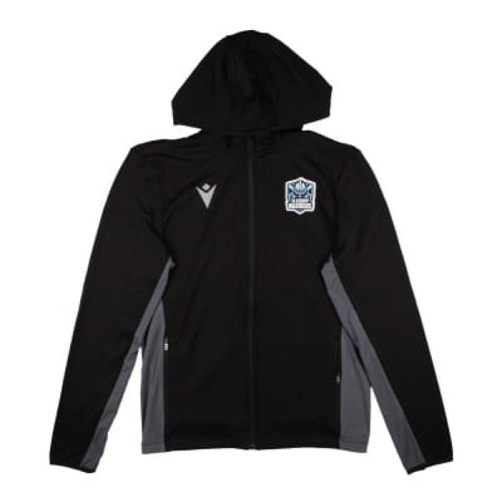 2024-2025 Glasgow Warriors Rugby Travel Full Zip Hoody (Black)_1