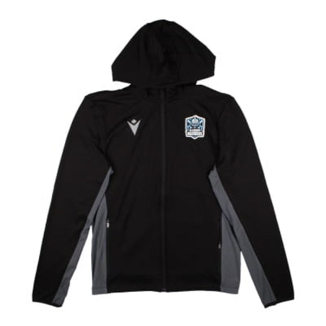2024-2025 Glasgow Warriors Rugby Travel Full Zip Hoody (Black)_1