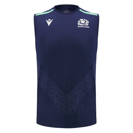 2024-2025 Scotland Rugby Training Sleeveless Shirt (Navy)_1