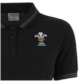 2024-2025 Wales Rugby Travel Polo Shirt (Black) - Womens_2