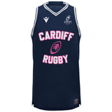 2024-2025 Cardiff Blues Rugby Basketball Singlet (Navy)_1