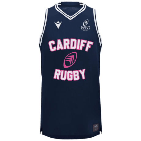 2024-2025 Cardiff Blues Rugby Basketball Singlet (Navy)_1