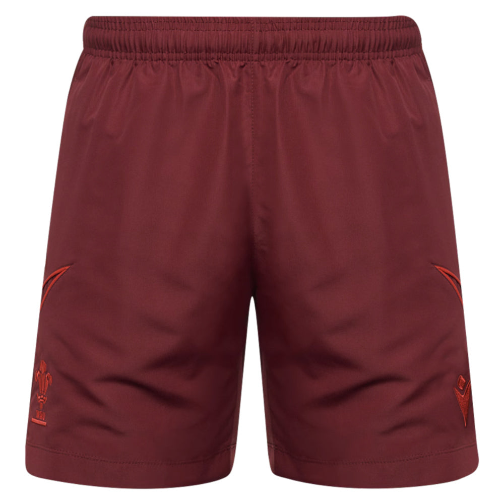 2025-2026 Wales Rugby Travel Bermuda Shorts (Deep Red)_3