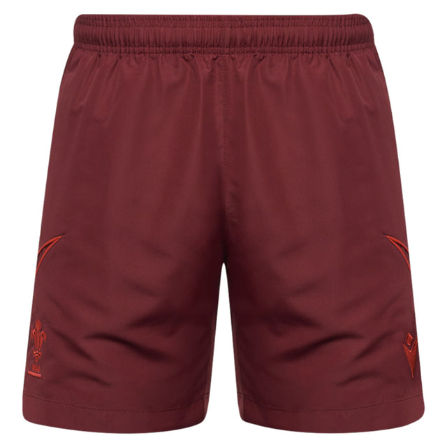 2025-2026 Wales Rugby Travel Bermuda Shorts (Deep Red)_3