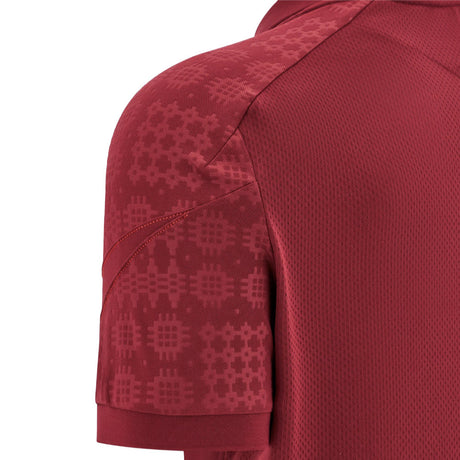 2025-2026 Wales WRU Travel Poly Polo Shirt (Deep Red)_3