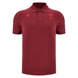 2025-2026 Wales WRU Travel Poly Polo Shirt (Deep Red)_3
