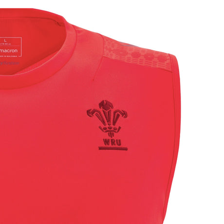 2025-2026 Wales Rugby Training Sleeveless Shirt (Red)_3