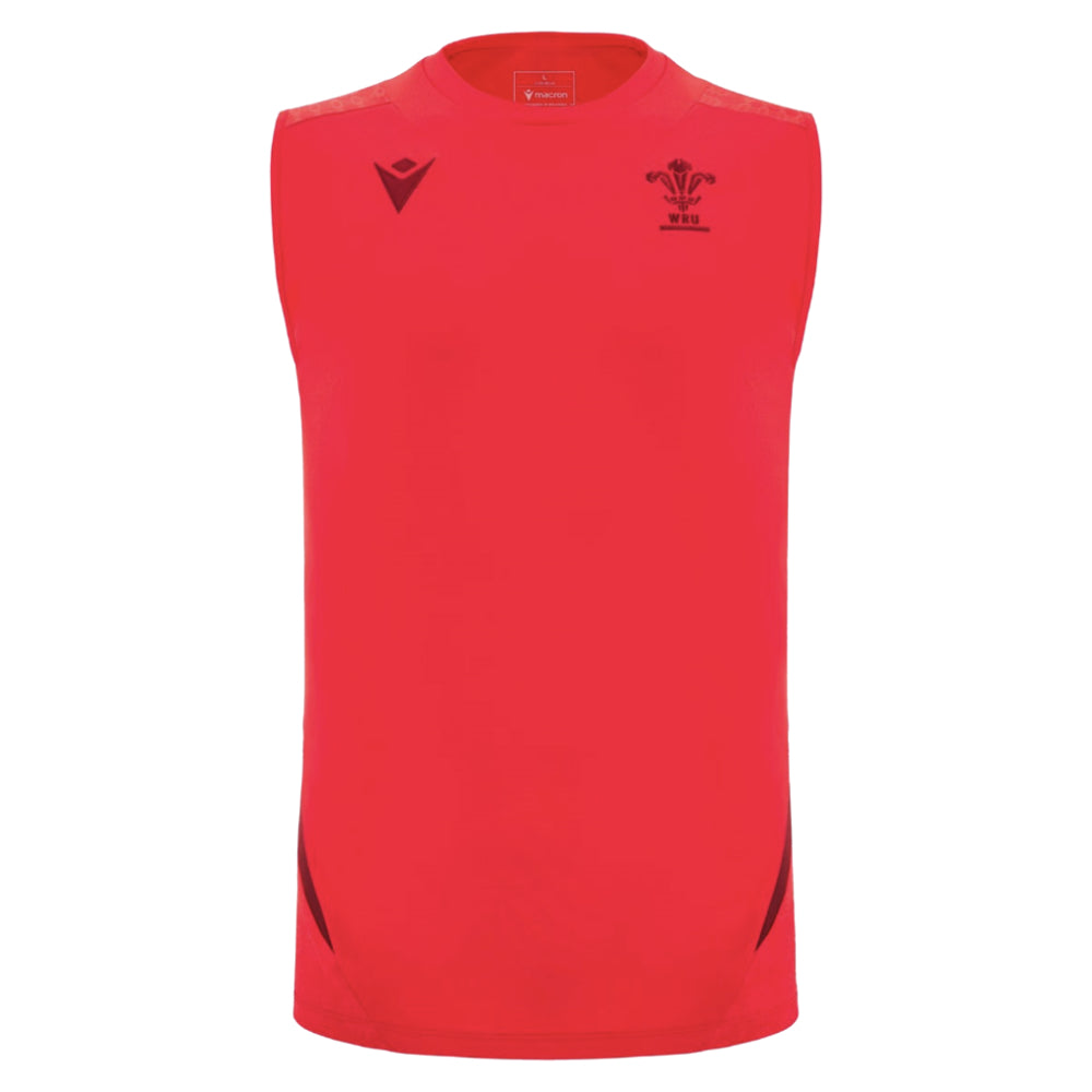2025-2026 Wales Rugby Training Sleeveless Shirt (Red)_3