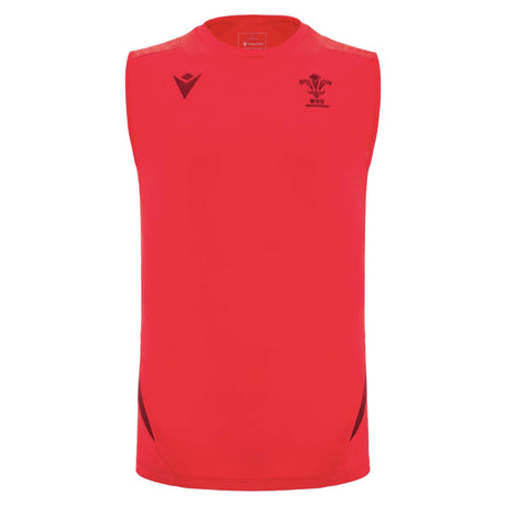 2025-2026 Wales Rugby Training Sleeveless Shirt (Red)_3