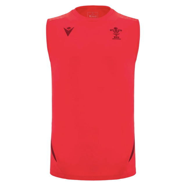 2025-2026 Wales Rugby Training Sleeveless Shirt (Red)_3