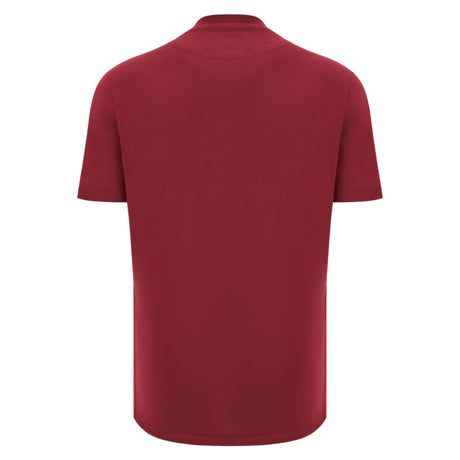 2025-2026 Wales WRU Rugby Travel Cotton Tee (Deep Red)_3