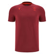 2025-2026 Wales WRU Rugby Travel Cotton Tee (Deep Red)_3