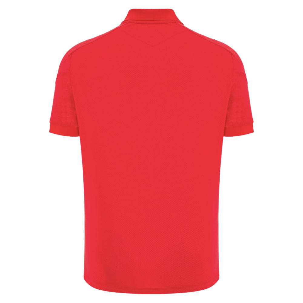 2025-2026 Wales WRU Rugby Travel Poly Polo Shirt (Red)_2
