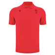 2025-2026 Wales WRU Rugby Travel Poly Polo Shirt (Red)_2