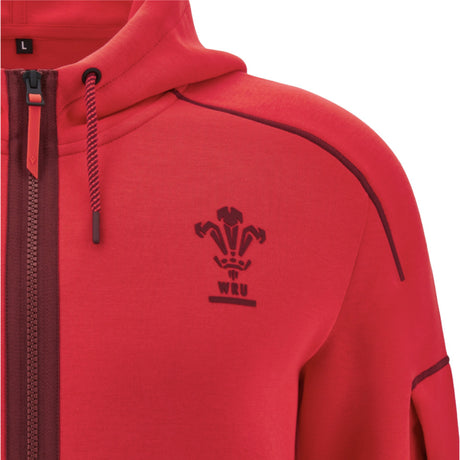 2025-2026 Wales WRU Ath Travel Player Full Zip (Red)_3